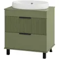 Тумба под раковину Brevita Enfida, 70 см, зеленая