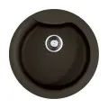 Кухонная мойка OMOIKIRI Yasugata 48R-DC, искусственный гранит/круглая/темный шоколад