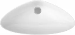 Накладная раковина Kirovit Версаль 306758 60 фаянсовая, без отверстия под смеситель, раковина для ванной, 58, 2 см, овальная, белая