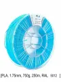 Голубой экологичный пластик PLA для принтеров 1.75мм 750г