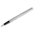 Ручка-роллер Waterman Hemisphere Stainless Steel PT черная, 0,8мм, подарочная упаковка