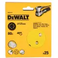 Шлифовальные круги DEWALT DT3113, 125 мм, 8 отверстий, 80G, 25 шт.