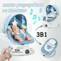 Электрокачели для новорожденного, DEAREST, Кресло-качалка, шезлонг для новорожденных от 0, с игрушками Bluetooth, синий