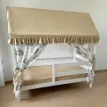 Текстиль на кроватку домик 160х80 (бежевый/олени) ТД-41