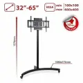 Стойка для телевизора с двумя полками мобильная Arm media PT-STAND-10 / до 65 дюймов / vesa 600х400