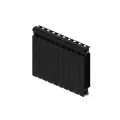 Радиатор RIFAR Monolit 500 10 секций боковое подключение цвет антрацит