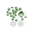 Бусина Swarovski, 6мм, Биконус (#5328), зеленый папоротник (цвет 291), 10 шт.
