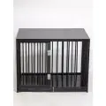 Клетка для собак усиленная, черная