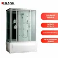 Душевая кабина Frank F557-1 пристенная, стекло закаленное, с крышей, универсальная