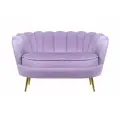 Прямой дизайнерский диван ракушка, Pearl double purple, фиолетовый