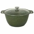 Кастрюля кукмор к31tsml а/пр литая 3,0л стекл/кр Trendy style malachite