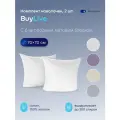 Наволочки на подушку buyson BuyLive 70х70, хлопок (сатин) белый, 2 шт.