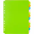 Разделитель листов пластиковый Attache Selection (А4, на 12л, цветовой), 7шт.
