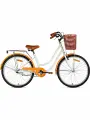 Велосипед городской SITIS OLA SOLA24 24 (2025) White-Orange для подростков на рост 157-170 см, стальная рама 15