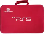 Сумка/Кейс для PlayStation 5 и аксессуаров, противоударный, красный, 1шт.