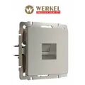 Встраиваемая розетка Ethernet RJ-45 Werkel W1281004, цвет дымчатый