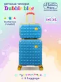Чемодан-каталка IT Luggage, ручная кладь, 34х44х20 см, голубой, желтый, синий