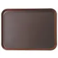 Поднос прямоугольный прорезиненный 38.1x50.8 см коричневый ProHotel bar 4080616