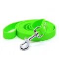 Поводок из биотана 10 м, ширина 20 мм, Woofy Geksa, прорезиненный, водостойкий, зеленый