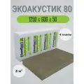 Плита звукопоглощающая SoundGuard ЭкоАкустик 80, 1250x600x50 мм