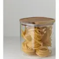 Банка для хранения квадратная Smart Solutions Glass Acacia, 1,5 л (SS0000347)