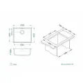 Кухонная мойка ALVEUS OMNI 30 GRANITAL CONCRETE-G81 арт. 1150052