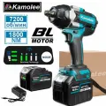 Kamolee, DTW700 Бесщеточный гайковерт электрический, 1800 Н. м, 7200 об/мин (аккумулятор 9,0 Ач*1)