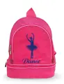 Рюкзак для танцев с вышивкой Балерина 208BD розовый