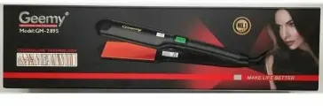 Электрощипцы - утюжок-выпрямитель для укладки волос Geemy GM-2895 с экраном температуры