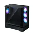 Zalman P40 Prism Plus Black Компьютерный корпус P40 Prism Plus, ATX, BLACK, WINDOW, 3xCombo (3.5' or 2.5), 1xUSB TYPE-C, 2xUSB3.0, SIDE 3x120mm ARGB, REAR 1x120mm ARGB
