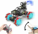 Радиоуправляемый краулер с дымовой пушкой 1:20 (часы + пульт) - UD2200BS-1