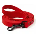 Поводок из биотана 10 м, ширина 16 мм, Woofy Loket , красный, гладкий прорезиненный, водостойкий