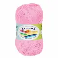 Пряжа ALPINA XENIA 100% мерсеризованный хлопок 50 г 240 м №106 розовый