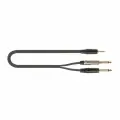 Кабель аудио 1xMini Jack - 2xJack QUIK LOK JUST J352J 3