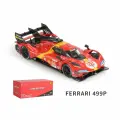 Модель автомобиля Bburago Ferrari 499P 1:43, литая, коллекционная, прозрачная акриловая коробка