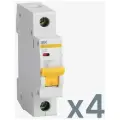 Автоматический выключатель IEK ВА47-29 1Р 32А 4,5кА С 4шт