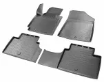 Коврики в салон автомобиля Rival для Chery Tiggo 7 Pro (Prestige) 2020-н. в./Tiggo 7 Pro Max 2022-н. в. (Prestige; Ultimate), полиуретан, с крепежом, 4 части, 10908003