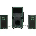 Dialog Progressive AP-222B BLACK - акустические колонки 2.1, 30W+2*10W RMS, Bluetooth, USB+SD reader