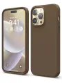 Elago силиконовый чехол для iPhone 14 Pro Max, Soft Silicone коричневый