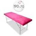 Чехол для кушетки и массажного стола, велюр, 190x70-75 см, фуксия