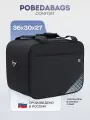 Сумка дорожная PobedaBags, 26 л, 30х27х36 см, ручная кладь, black