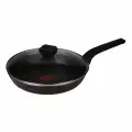 Сковорода Tefal Easy Plus, алюминий, антипригарное покрытие, 24см, с крышкой