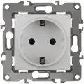 Механизм розетки 1-м СП 12 12-2101-01 16А IP20 16AX 250В 2P+E Schuko бел. Б0014675 Эра (10шт.)