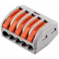Клемма монтажная 5-проводная, (LD222-415) | код 32398 | Stekker ( упак.40шт.)