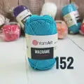 Пряжа YarnArt Macrame 90 г, 130 м 100% полиэстер 152 Бирюза 6 шт.