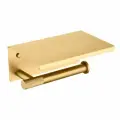 Бумагодержатель настенный с полочкой KERN 9528 матовое золото