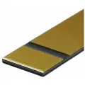 Двухслойный пластик для гравировки 1,3 мм, шлифованное золото/черный 300х600 мм