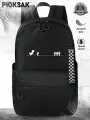 UFO PEOPLE Рюкзак городской летний черный с принтом аниме/ Школьный ранец для старшеклассника подростка молодежный стильный модный унисекс/ Вместительный портфель под ноутбук и для путешествий