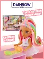 Набор для выпечки Рейнбоу Хай MGA Rainbow High Littles Dessert Shop Kandy / игрушки для девочек, с аксессуарами и кукла для девочки, подходит для детей от 6 лет и старше