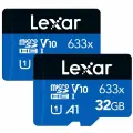 Micro SD 128GB Lexar High-Performance 633x microSDXC UHS-I U3 V30 A1, 100/45 Mb/s (SD адаптер) LSDMI128BB633A